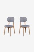 Wood FurnitureRuokapöydän tuolit Bari, vaalean harmaaRuskeaTuolit- Hom...