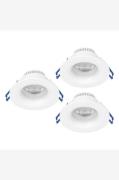 EGLOUpotettu valo Salabate 88 Mm Set Of 3ValkoinenKohdevalaisimet- Hom...