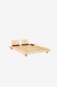 KarupSocial Sänky W. 2 Pcs Back Rests And 2 Pcs Side TablesKeltainenSä...