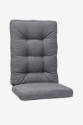HillerstorpIstuin/selkätyyny Texas HighHarmaaAsentotuolin pehmusteet -...