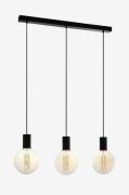 EGLOKattojousi Pozueta With 3 LampsMustaRiippuvalaisimet- Homeroom