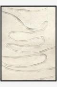 MalerifabrikkenDesign Maalaus / Track The Line / 90x120 Cm / Musta keh...