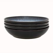 Denby Halo pastakulho 22 cm, 4-pakkaus Sininen-harmaa-musta