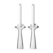 Georg Jensen Bloom Botanica kynttilänjalka 2-pakkaus Ruostumaton teräs