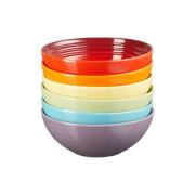 Le Creuset Le Creuset Signature syvä lautanen 16 cm, 6-pakkaus Rainbow