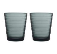 Iittala Aino Aalto juomalasi 2 kpl 22 cl Tummanharmaa