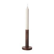 ERNST Ernst kynttilänjalka, puuta 15 cm Tummanruskea