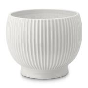 Knabstrup Keramik Knabstrup ruukku uritettu Ø16,5 cm Valkoinen