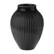 Knabstrup Keramik Knabstrup maljakko uritettu 12,5 cm Musta