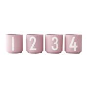 Design Letters Mini Cups -kuppi 4 kpl setti Lavender