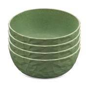 Koziol Club kulho Ø 16,2 cm 4-pakkaus Nature leaf green