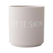 Design Letters Design Letters suosikkikuppi 25 cl Let it snow-pastel b...