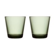 Iittala Kartio lasi 21 cl 2 pakkaus 2 kpl Männynvihreä