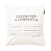 Lexington Logo Organic Cotton Canvas tyynynpäällinen 50x50 cm White