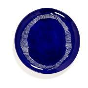 Serax Ottolenghi Feast lautanen L Ø26,5 cm 2-pakkaus Dark blue stripes...