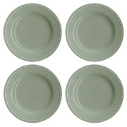 Scandi Living Dots asetti 22 cm 4-pakkaus Vihreä