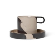 Ferm Living Inlay lautasellinen muki Sand-brown