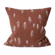 Fine Little Day Tall tyynyliina 48x48 cm Terrakotta-valkoinen