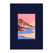 Paper Collective Blue Landscape -juliste 50 x 70 cm