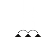 Globen Lighting Curve riippuvalaisin 3 Musta
