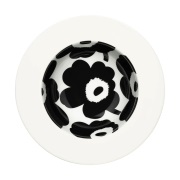 Marimekko Unikko syvä lautanen Ø20 cm White-black