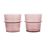 Ferm Living Boya juomalasi matala 30 cl 2-pack. Mauve.