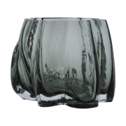 House Doctor Curva tuikkukynttilänjalka Rökig harmaa