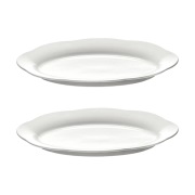 Serax Silhouette ovaali syvä lautanen L 21x30 cm 2 kpl White
