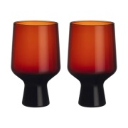 Iittala Solare lasi jalalla 40 cl 2-pack Kupari