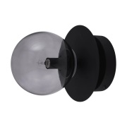 Globen Lighting Art Deco kattovalaisin Musta-savunvärinen