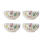 Bloomingville Freckles kulho 4-pack Ø11,5 cm Punainen