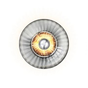 Design By Us New Wave Optic seinävalaisin Ø26 cm Savu