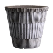 Bergs Potter Atlas raw ruukku aluslautasella Grey, Ø16 cm