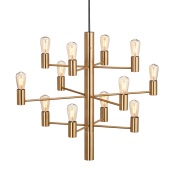 Herstal Manola 12 kattokruunu Satin brass