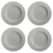 Scandi Living Dots lautanen 28 cm 4-pakkaus Harmaa