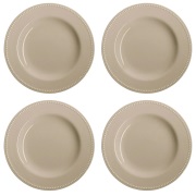 Scandi Living Dots lautanen 28 cm 4-pakkaus Beige