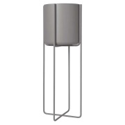 blomus Kena jalallinen ruukku M k80,5 cm Ø29 cm Steel gray (tummanharm...