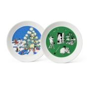 Moomin Arabia Teckning & Jul Muminlautanen 2 osaa Ø19 cm