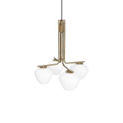 Konsthantverk DK 4-Matala riippuvalaisin raakamessinki/matta valkoinen