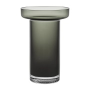 Kosta Boda Limelight Rose maljakko 23 cm Savunharmaa