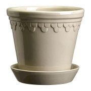 Bergs Potter Københavner ruukku lasitettu Ø14 cm Sand Stone