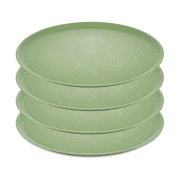 Koziol Connect lautanen Ø 25,5 cm 4-pakkaus Nature leaf green