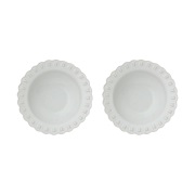 PotteryJo Tulipa syvä lautanen Ø23 cm 2-pakkaus White