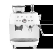 Smeg Smeg 50's Style espressokone kahvimyllyllä Valkea