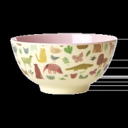 RICE Rice melamiinikulho medium Sweet Jungle Print-Soft Pink