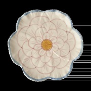 RICE Rice Flower lautanen Ø19,5 cm Blue reuna