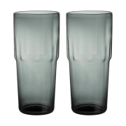 Iittala Solare juomalasi korkea 39 cl 2-pack. Teräksenvärinen.