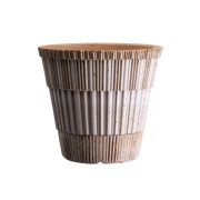 Bergs Potter Atlas raw ruukku aluslautasella Rosa, Ø25 cm