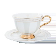 Hilke Collection Strisce Tortora kuppi ja lautanen 22 cl