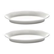 Serax Silhouette ovaali syvä lautanen M 15x24,5 cm 2 kpl White